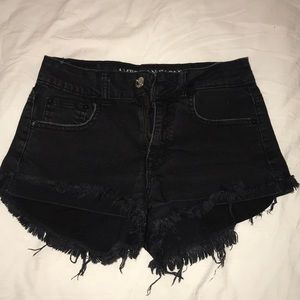 Black American Eagle Jean Shorts